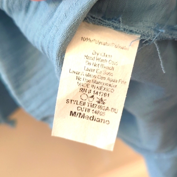 NWT Dress Up V-Neck Top Blouse Elastic Waist - Picture 5 of 10